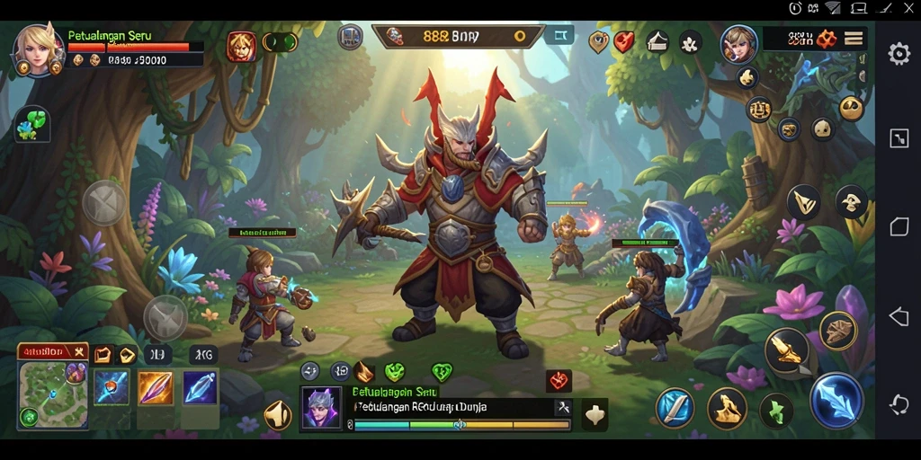 Tampilan gameplay RPG yang menakjubkan dengan aksi seru.