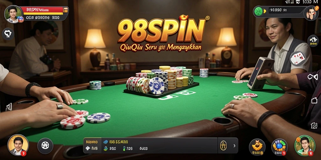 Tampilan menarik permainan QiuQiu di 98SPIN.
