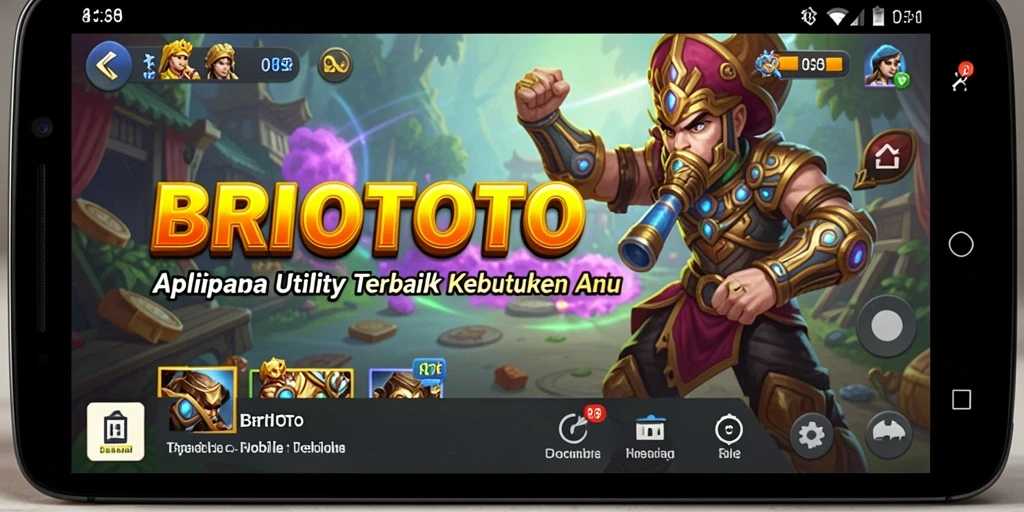 Tampilan utama BRIOTOTO dengan berbagai fitur Utility.