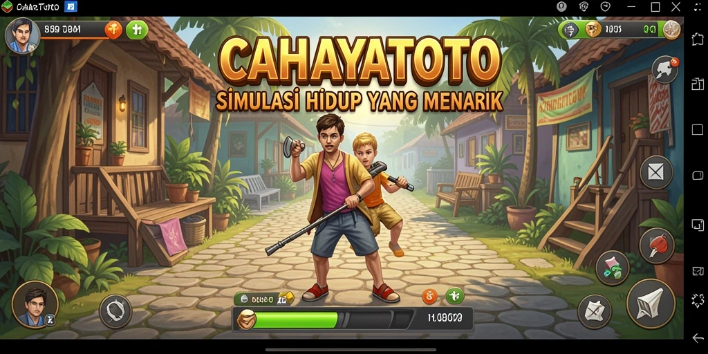 Tampilan menarik gameplay CAHAYATOTO yang penuh dengan aktivitas menyenangkan.