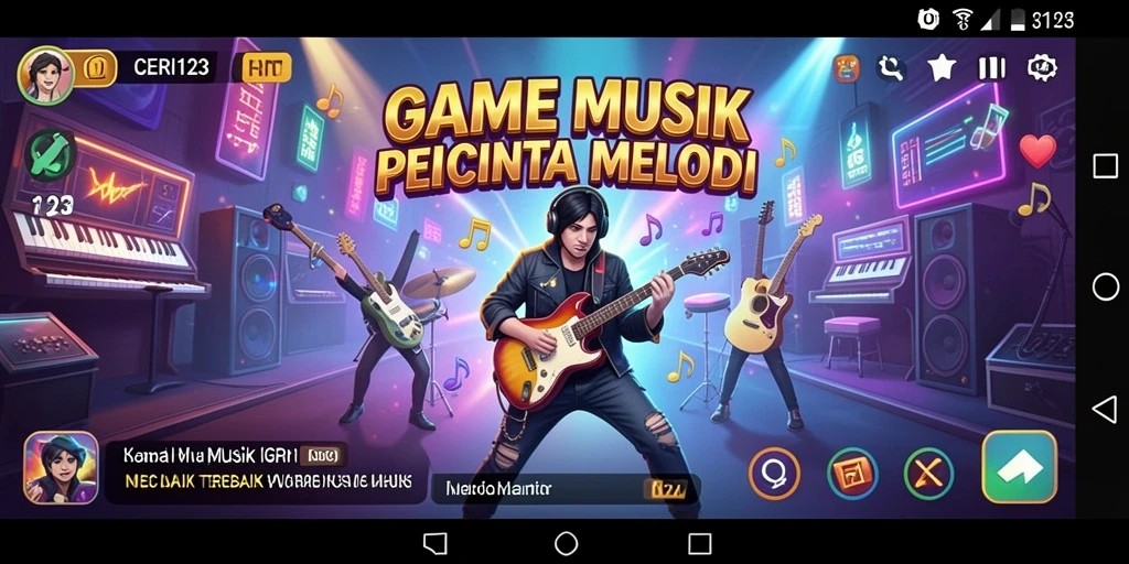 Tampilan gameplay CERI123 yang penuh warna dan menarik.