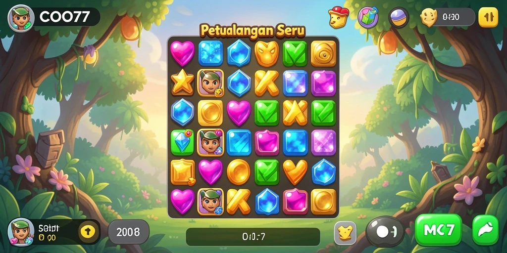 Tampilan gameplay seru dan menantang dari COO77