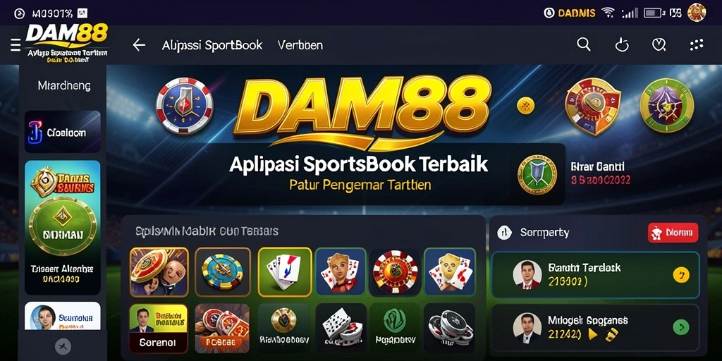 Screenshot gameplay DAM88 menampilkan taruhan olahraga yang mendebarkan.
