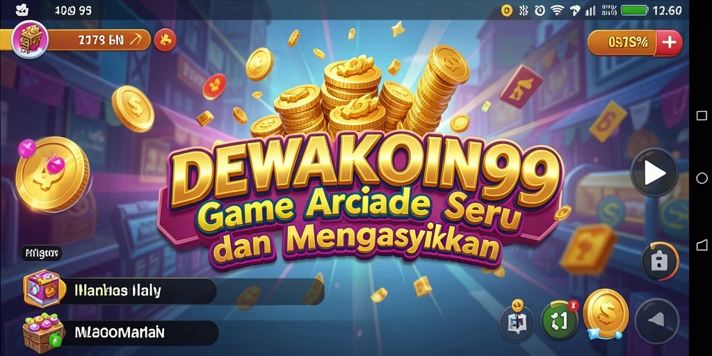 Tampilan gameplay seru DEWAKOIN99 yang penuh warna.