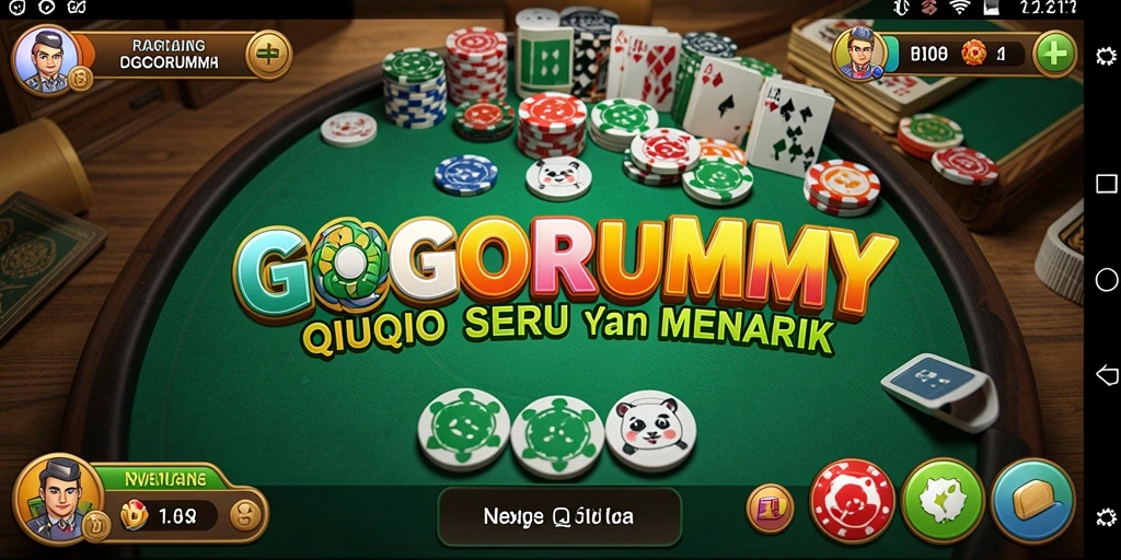 Gambar tampilan utama gameplay QiuQiu yang menarik di GOGORUMMY.