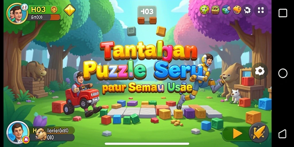 Tampilan gameplay H03 dengan tantangan Puzzle yang seru dan menarik.