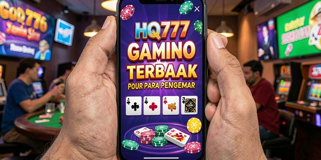 Screenshot HQ777 menampilkan aksi seru di permainan Domino.