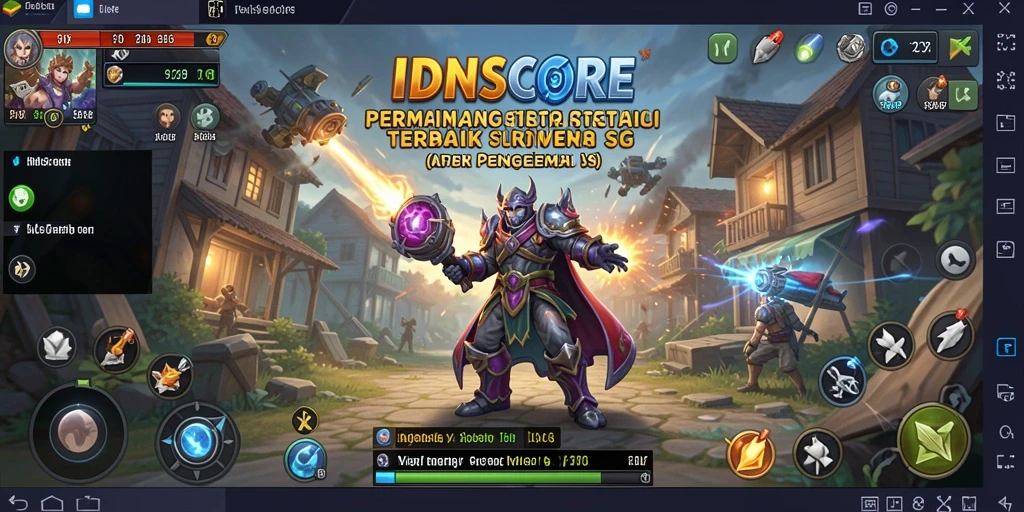 Tampilan permainan strategi yang menarik di IDNSCORE.