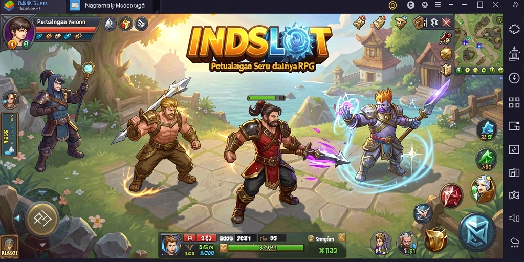 Gambaran menarik dari gameplay RPG di INDSLOT.