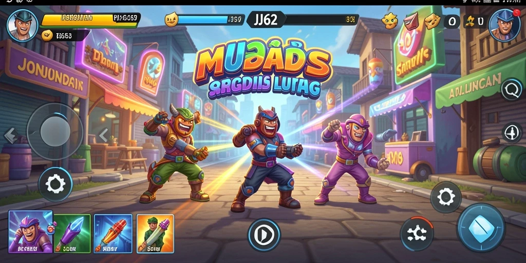 Tangkapan layar menunjukkan aksi gameplay seru dari JJ62.