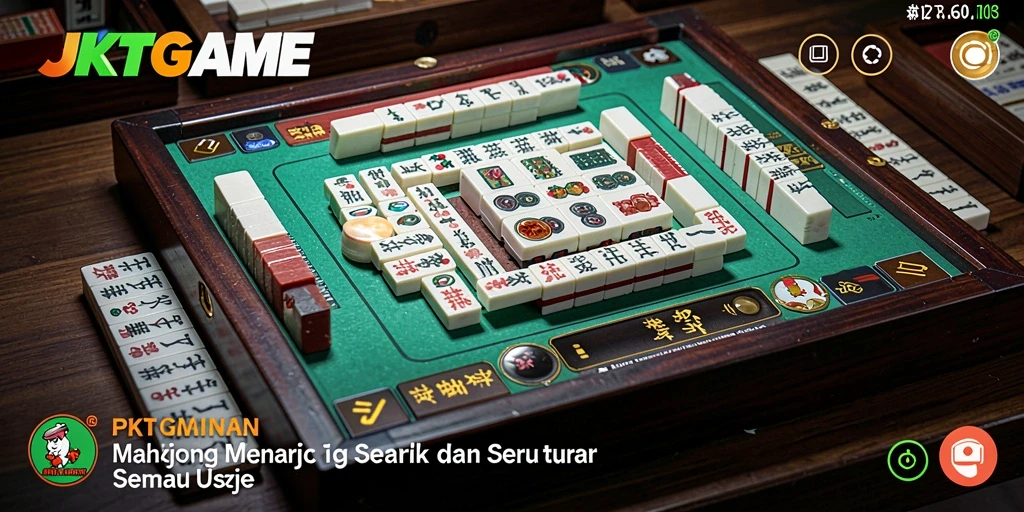 Tampilan gameplay Mahjong <strong>JKTGAME</strong> yang menarik dan menantang.