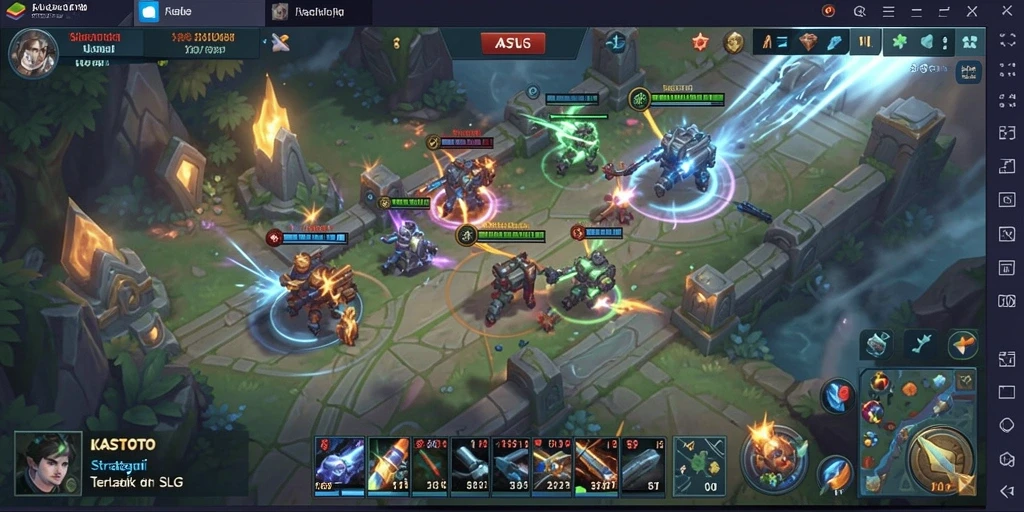 Tampilan gameplay KASTOTO dengan elemen strategis yang menarik.