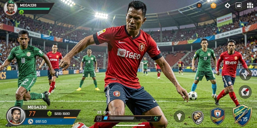 Menampilkan gameplay seru dari <strong>MEGA338</strong> dengan aksi olahraga yang mendebarkan.