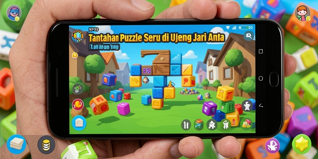 Tampilan gameplay RP99 dengan puzzle yang menantang.