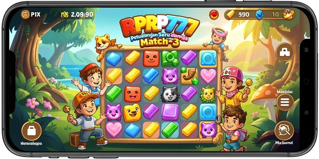 Tangkapan layar utama RPRP777 menampilkan gameplay menantang yang menarik.