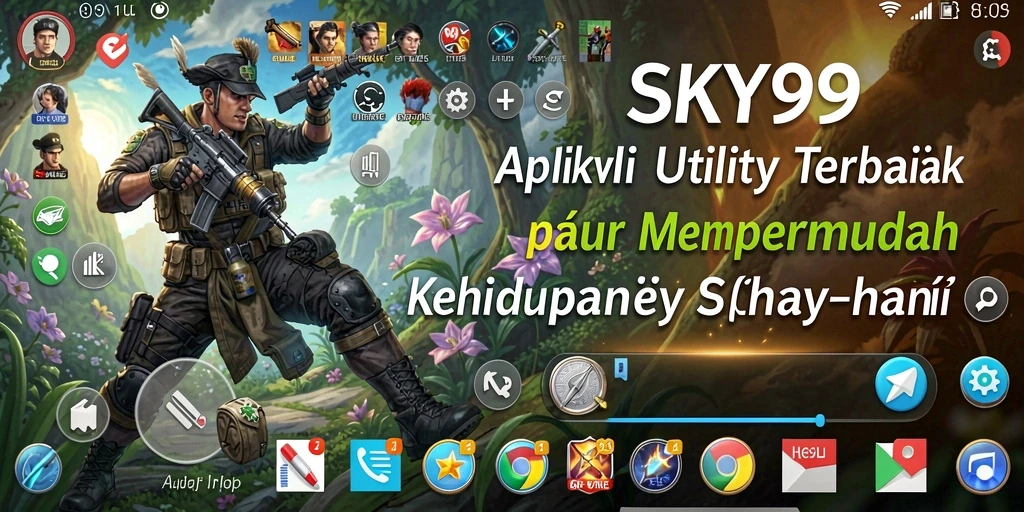 Tampilan antarmuka aplikasi SKY99 yang menarik dan fungsional.