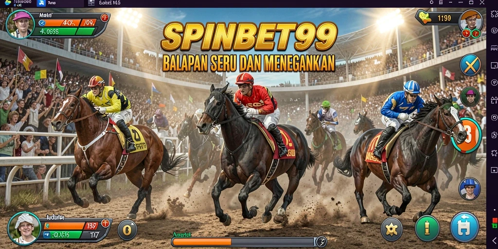 Tampilan utama gameplay SPINBET99 dengan aksi balapan yang mendebarkan.