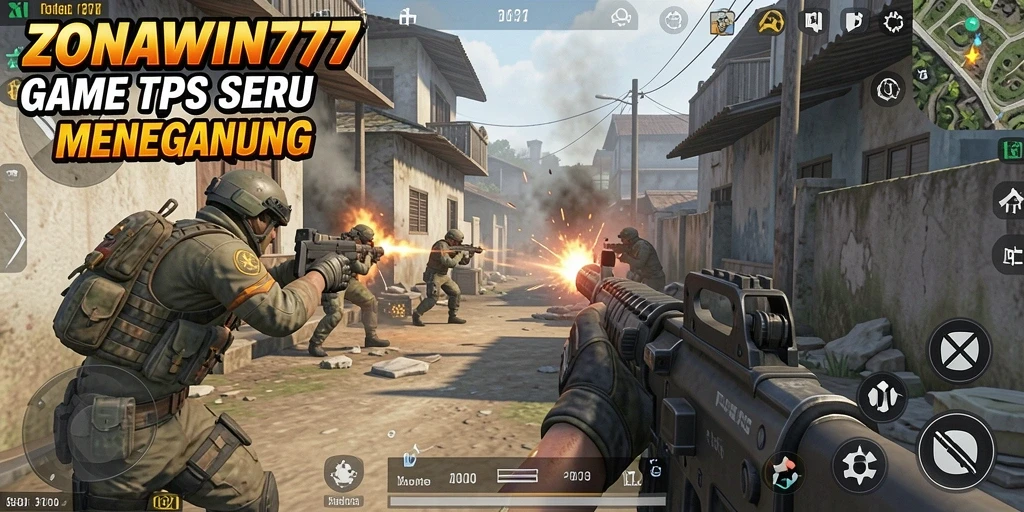 Gameplay mendebarkan ZONAWIN777 dalam aksi TPS yang seru.